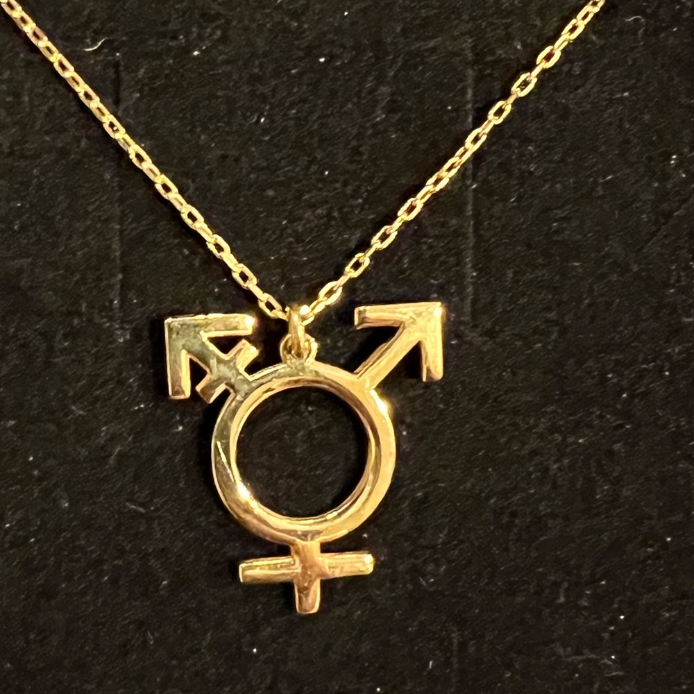 Gold Pendant Necklace 14” - Picture 3 of 6